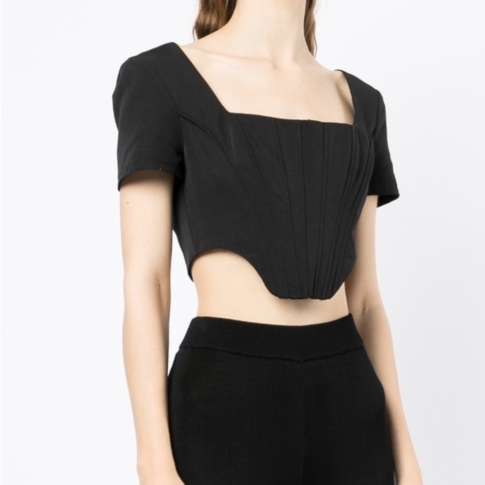 STAUD Black Peony Top Size 4 NWT!!!